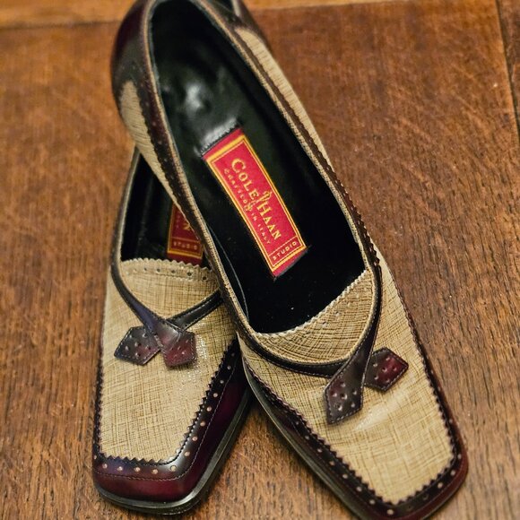 Cole Haan Shoes - Vintage Cole Haan Loafers. Handmade in Itay. 2.5" Heel. Size 5 1/2
